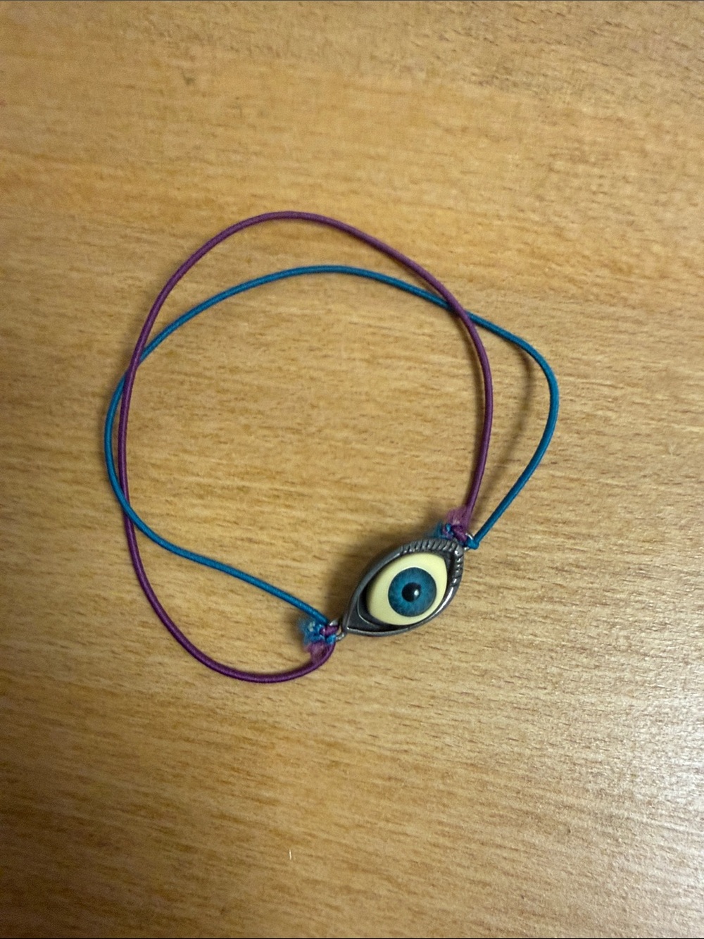 Eyeball charm bracelet hair tie stretch spooky costume